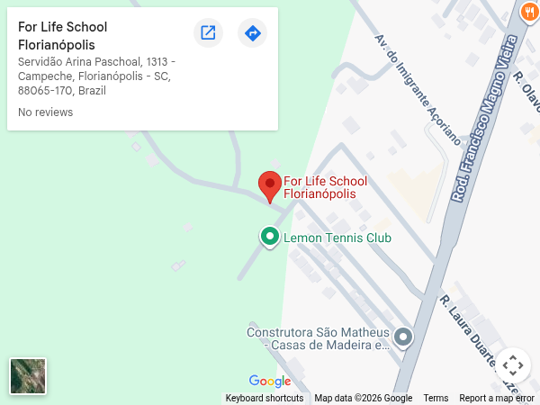 Mapa — For Life School, Florianópolis